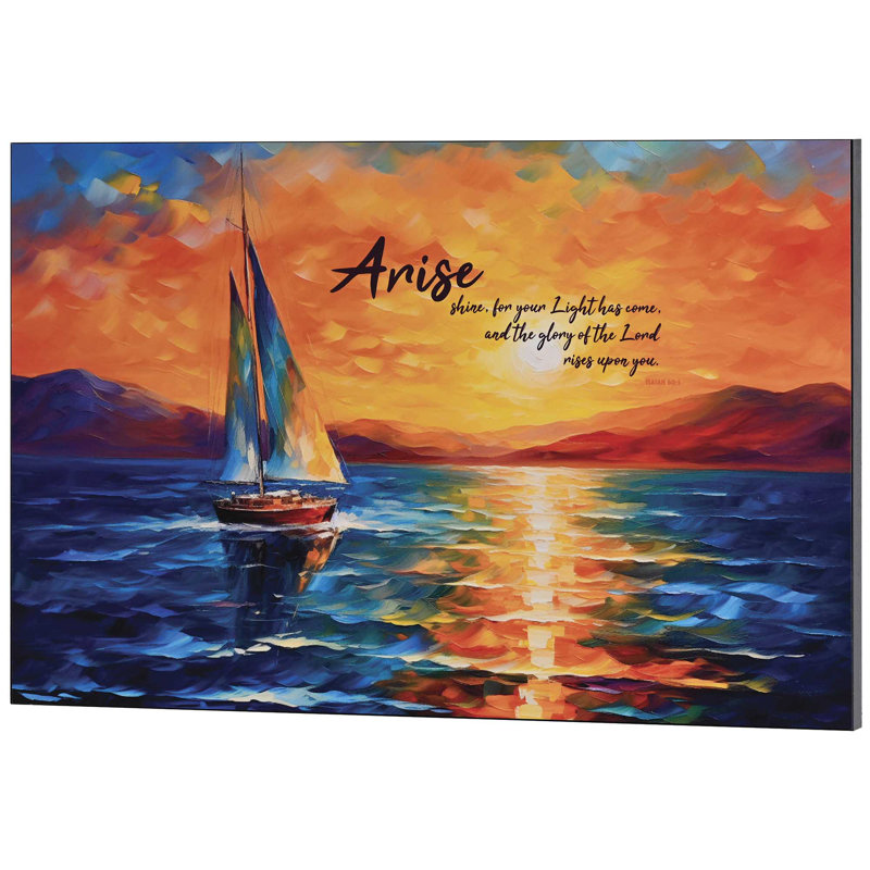 Plaque murale Arise Shine Isaïe 60: 1