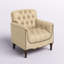 Fauteuil en cuir capitonné Annja-87636158
