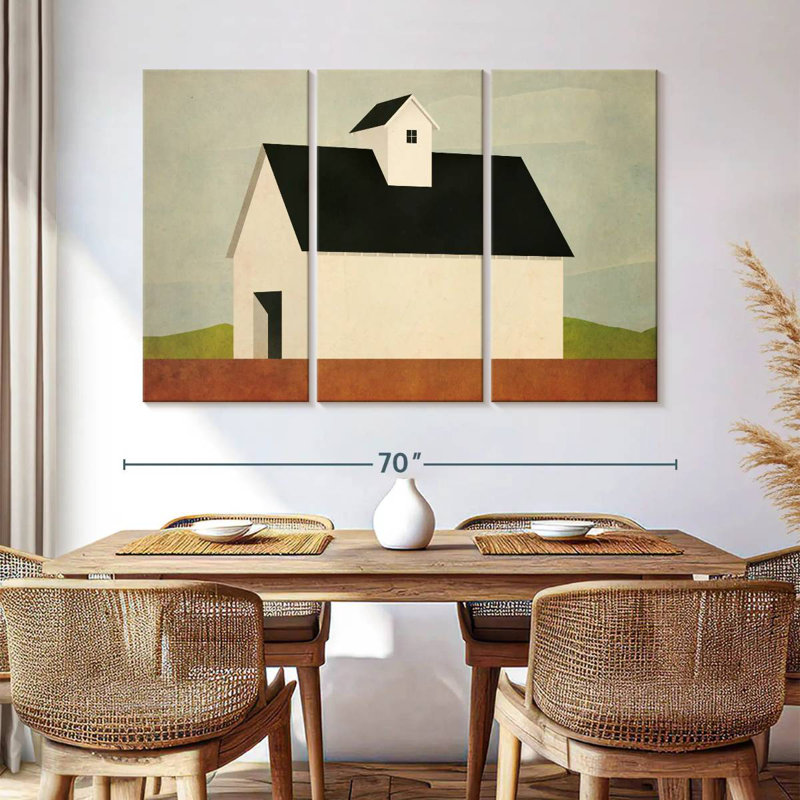 Lilie Fall Barn, 42" H x 65" W