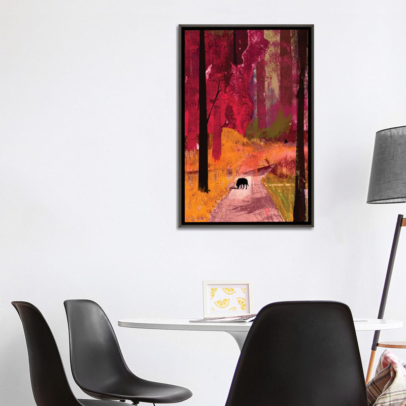 Chien, 2013 - reproduction d'art murale - toile encadrée, H 40 po x l 26 po, Impression encadrée sans passe-partout, Gris