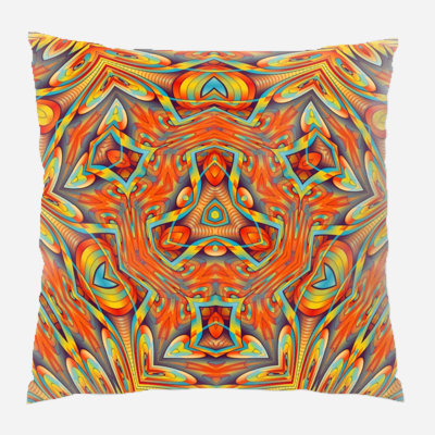 Coussin kaléidoscope