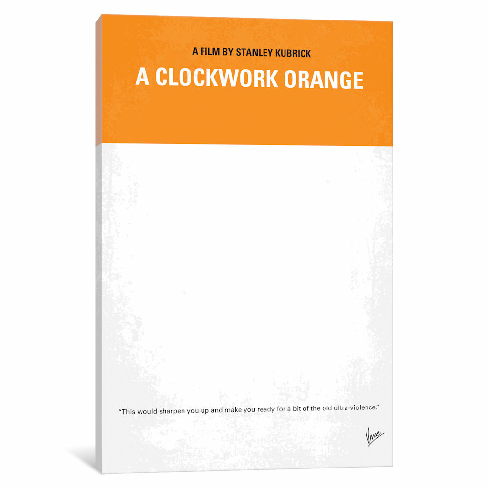 a clockwork orange minimalist poster