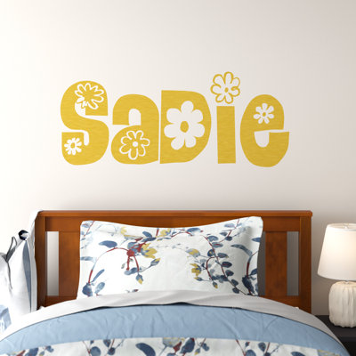 Floral Name Wall Decal