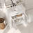 31" Bathroom Vanity With Tempered Glass, White-208320546