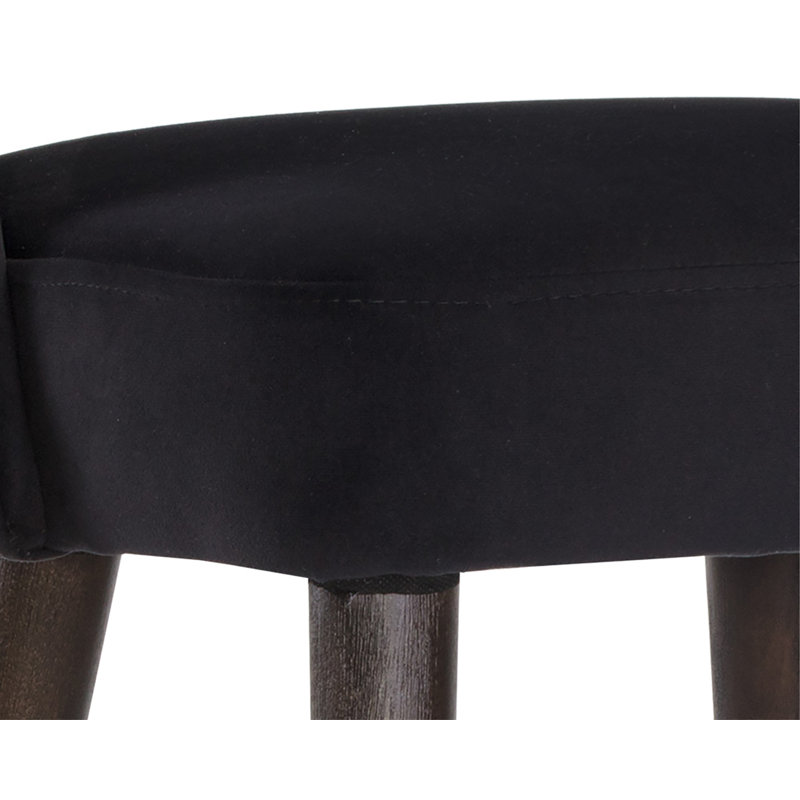 Monae Barstool - Abbington Black, Black, Counter Stool (26" Seat Height)