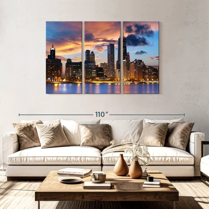 Horizon de Tergel Urban Chicago, H 48 po x l 74 po