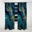 «Abstract Geode Turquoise I» - Rideau abstrait occultant en marbre abstrait - 1 panneau-107824434