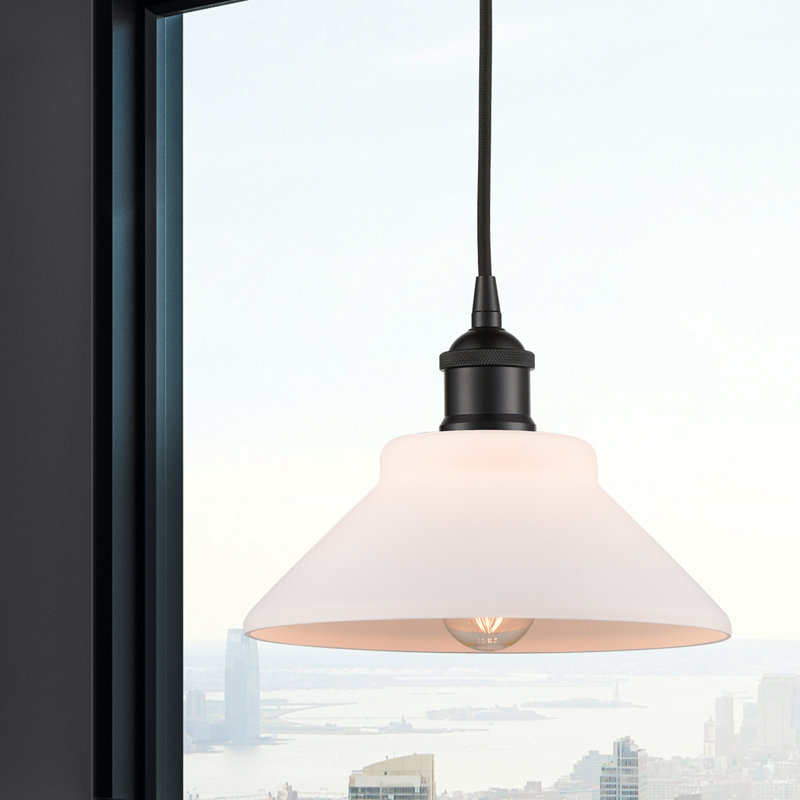 Choccolocco 1 - Light Single Pendant, Matte White, Matte Black