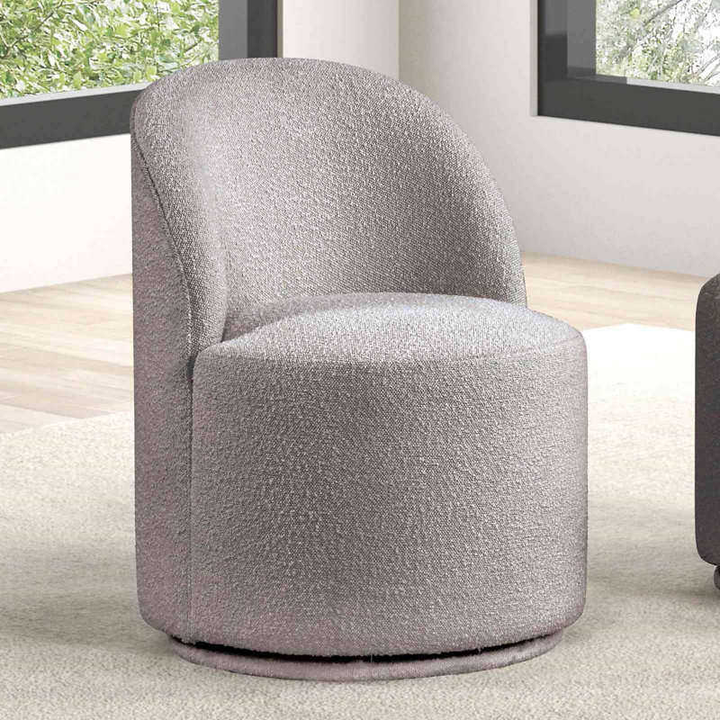 Chaise pivotante 360 ° 1 pièce, Gris clair