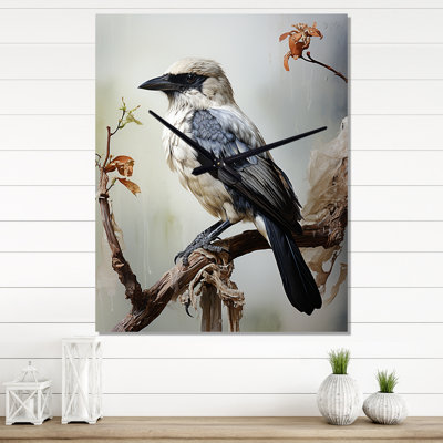 Contemplation d'oiseaux - Horloge murale animaux