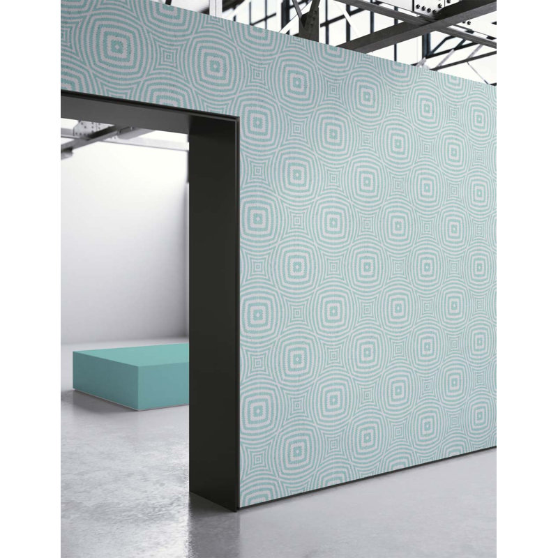 Otte 10m x 52cm Matte Paste the Wall Wallpaper Roll, Aqua