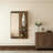 Full Length Mirror with Shelf and Hooks, Modern Wall Mirror & Storage Combo