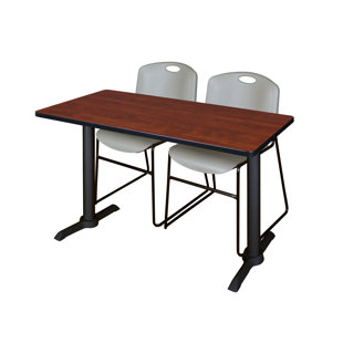 Neyland Cain T-Base Training Seminar Table & 2 Zeng Stack Chairs