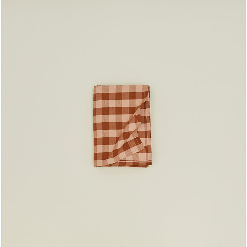 Nappe Essential Gingham, Rosé / terre cuite