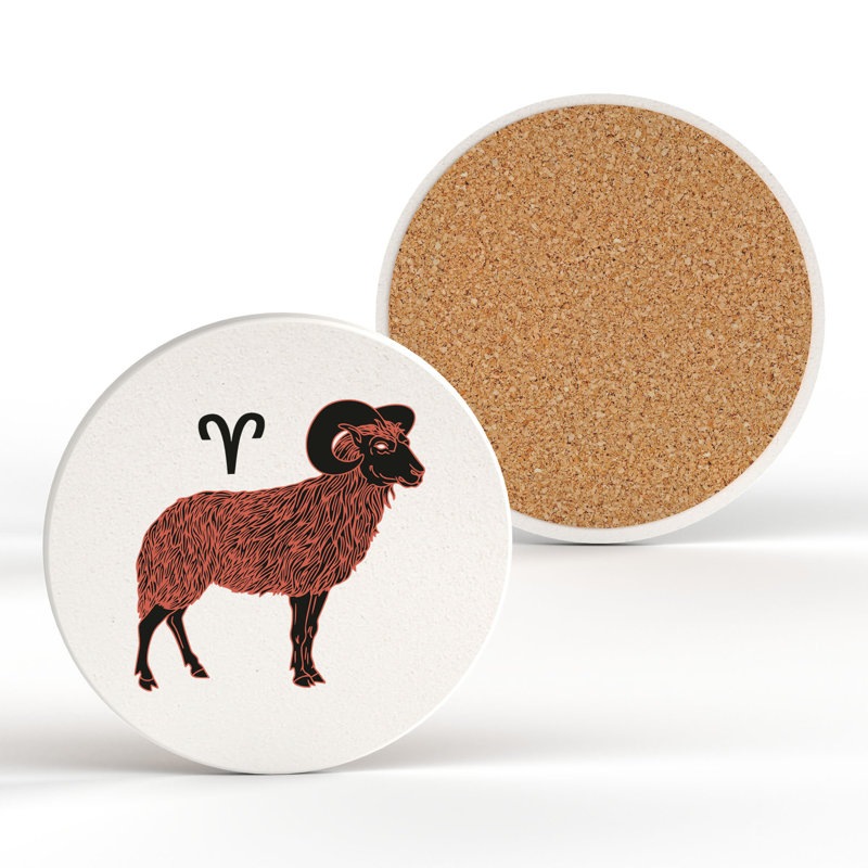 Kana Ceramic Round 1 Piece Coaster