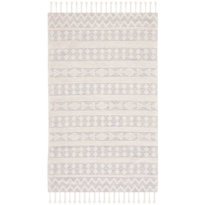 Natura Flat Weave Wool Geometric Rug