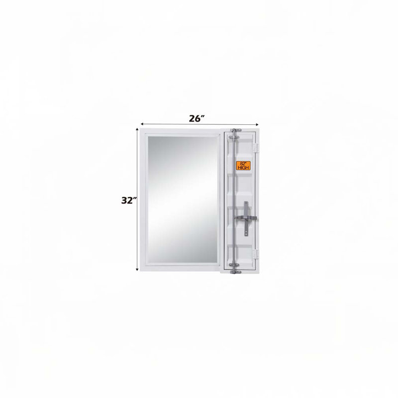Miroir de salle de bain, Blanc