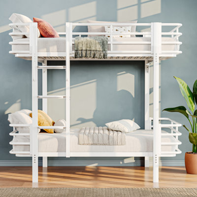 Oval-Twin over Twin Metal Bunk Bed