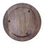 Assiettes décoratives texturées en bois de manguier texturé (ensemble de 4) - Chargeurs de table ronde rustique pour salle à manger et réception, 13 po-188162751