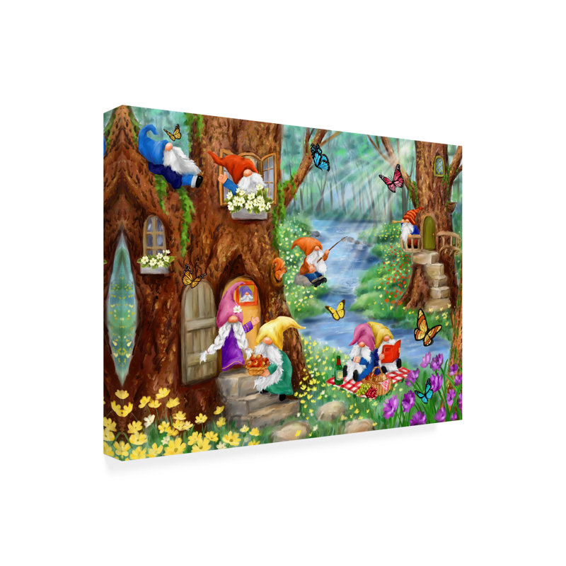 Art sur toile, ginomes bolognaises, H 14 po x l 19 po