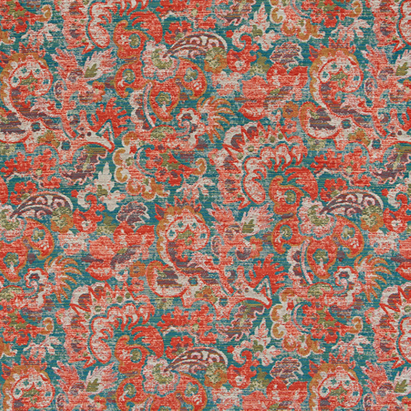 Festival Color Inca Fabric, Tomato