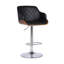 Tabouret de bar pivotant à hauteur réglable Jaxxon avec base en bois et similicuir-1935925761-1935925760