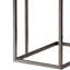 Table-collation grise patinée avec accents noirs - Accessoire de salon extensible et moderne