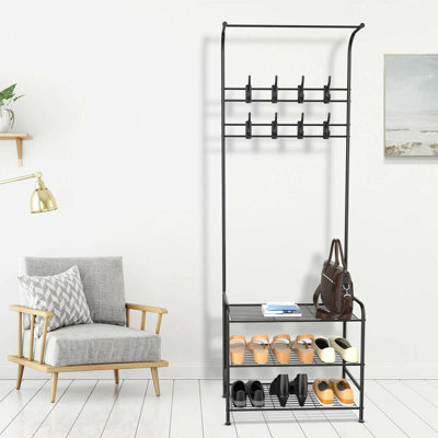 Colclough Hall Tree 63.5cm Wide with Shoe Storage