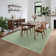 Modern Rug for Living Room Non-Slip Striped Accent Rug, Stain-Resistant Ultra-Thin Bedroom Carpet, Soft Low Pile Indoor Floor Mat for Kids Room, Nursery, Home Office