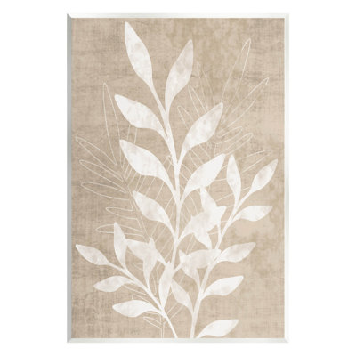 «Neutral Plant Leaf Collage» par Natalie Carpentieri