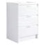 Armoire de salle de bain autoportante blanche brillante 24 po avec lavabo en résine, 3 tiroirs à fermeture en douceur - esthétique et pratique pour une décoration élégante