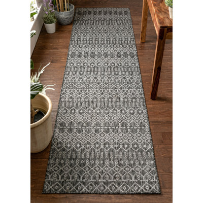 Geometric Synthetic Flatweave Kilim Indoor / Outdoor