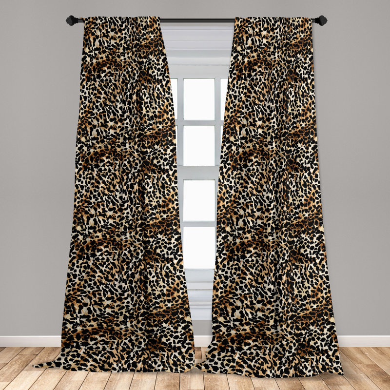 Cadney Semi Sheer Curtain Pair, 95" W x 56" L