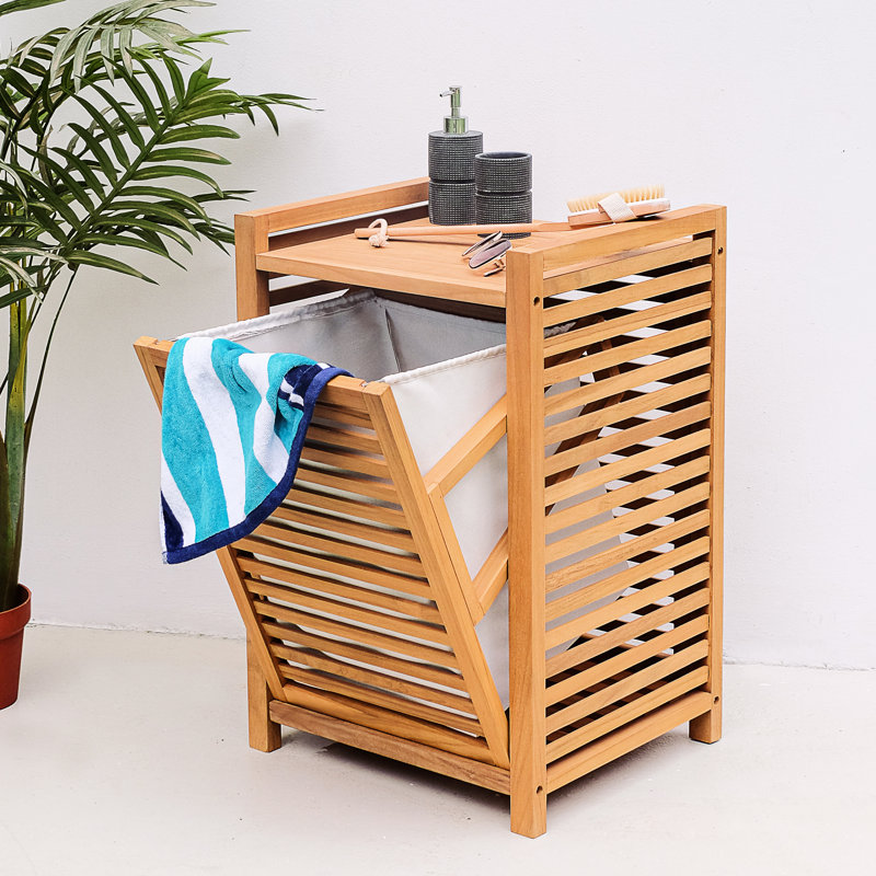 Dunes Teak Cabinet Laundry Hamper