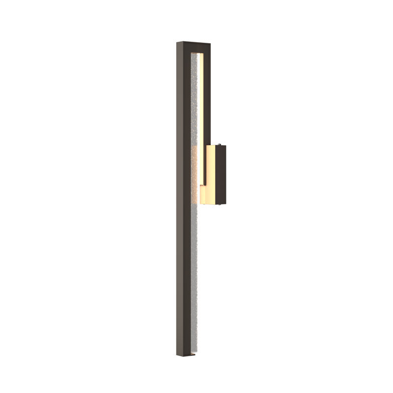 Edge LED Seeded Glass Outdoor Flush Mount, Coastal Dark Smoke, 31.9" H x 4.5" W x 4.2" D
