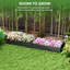 Ensemble de lit de jardin surélevé en bois 8 pi 2 po Outsunny