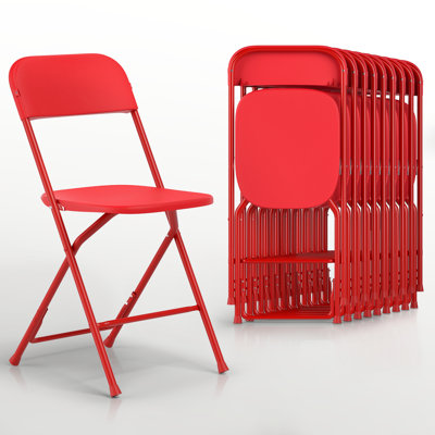 Chaises pliantes empilables en plastique, chaises de salle à manger de mariage pour l'extérieur