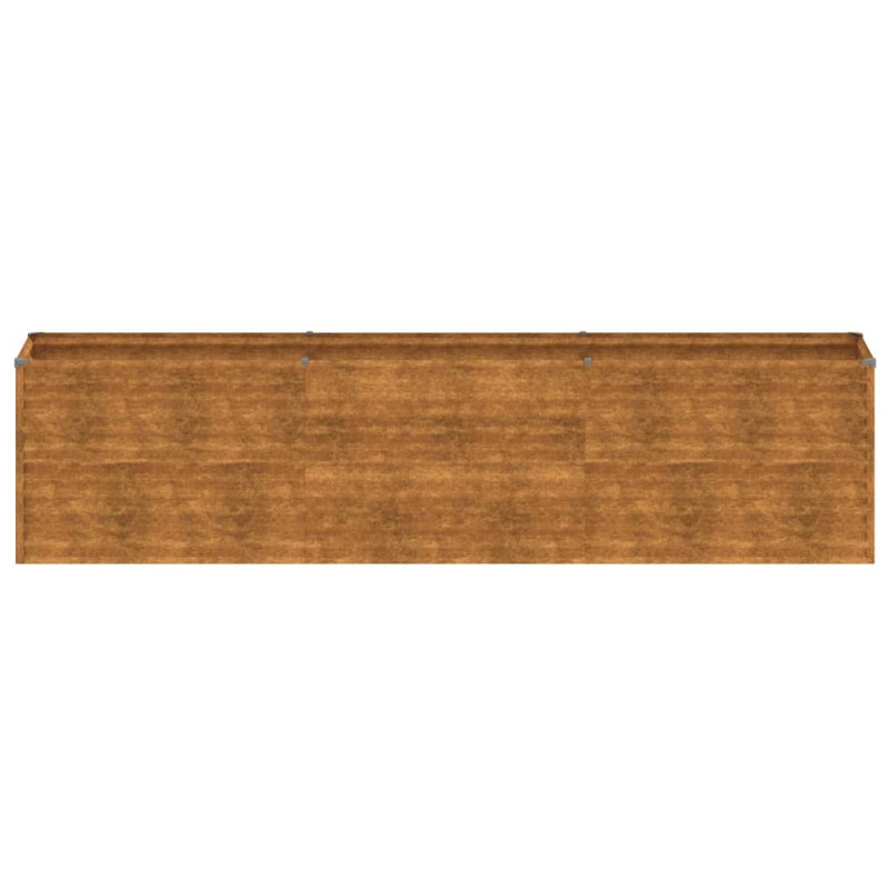 Parterre de fleurs surélevé en métal Almarene, H 27,2 po x l 114,6 po x P 19,7 po