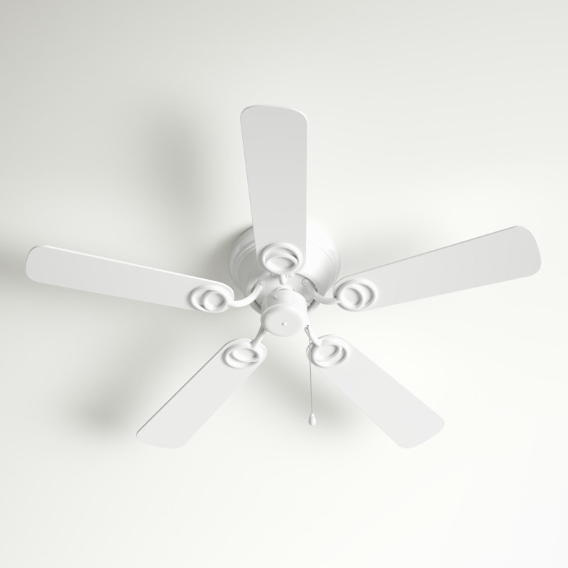 Ventilateur de plafond encastré à 5 pales de 42 po avec chaînette et ensemble d'éclairage inclus Brandee