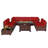 Avamay Rattan Sectional Seating Group with Cushions-1296695086-1295491802