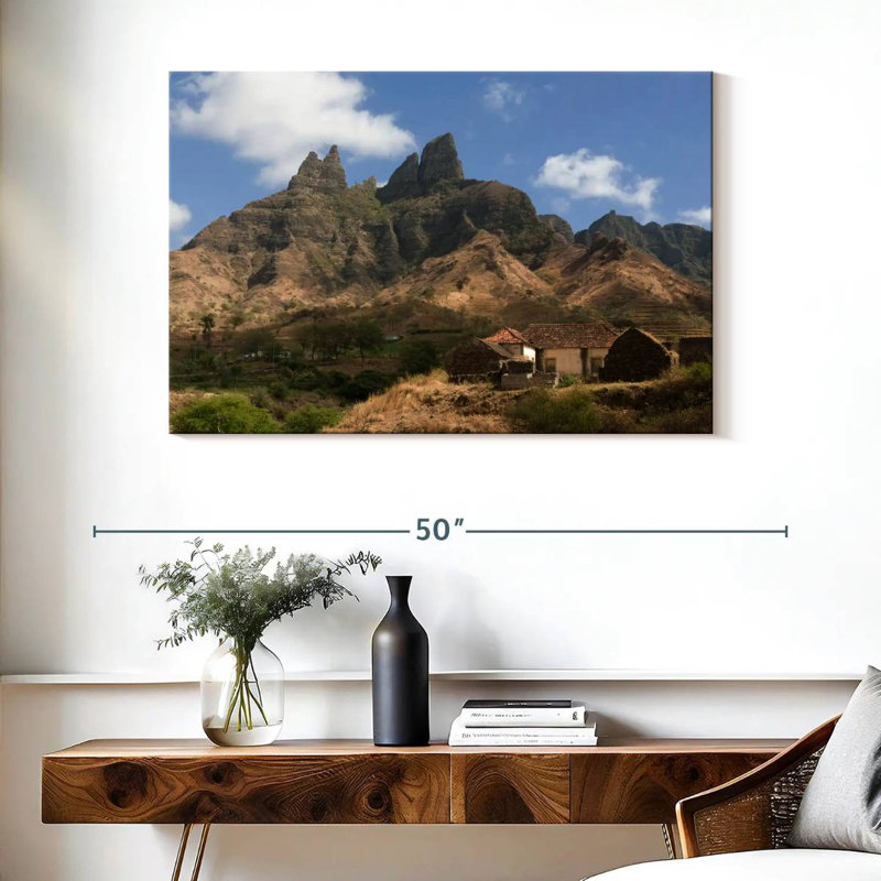 Alvord Santiago Cape Verde Mountainscape, 26" H x 39" W