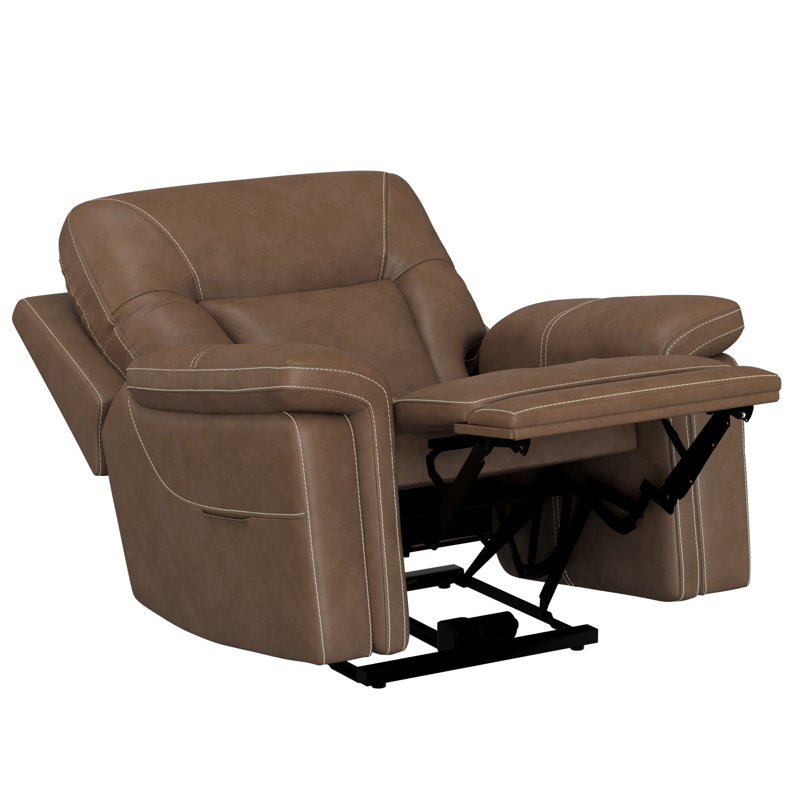 brown zero gravity dual power recliner
