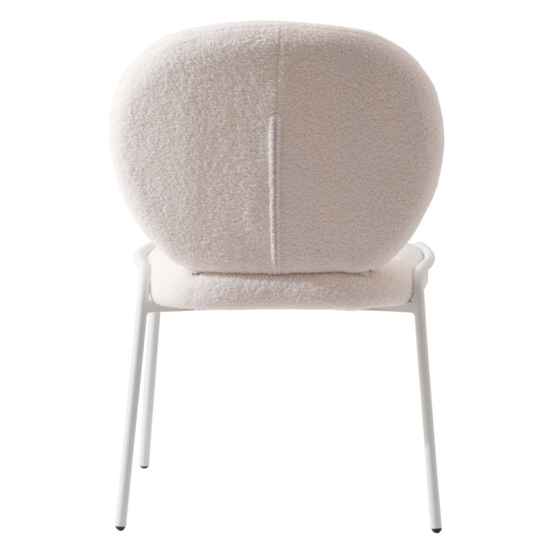 Chaise d'appoint Amelia, Blanc