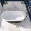 Baignoire de trempage autoportante 63 po. X 29,5 po. 63 po. X 29,5 po.