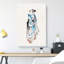Walking Woman by Katsushika Hokusai - Wrapped Canvas-55370114