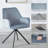 Velvet Accent Chairs Dining Chair With Arms, Modern Leisure Armchair Upholstered Single Sofa Chair