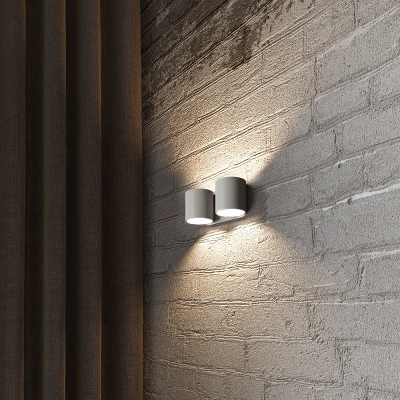 Bodner Flush Mounted Sconce, Grey