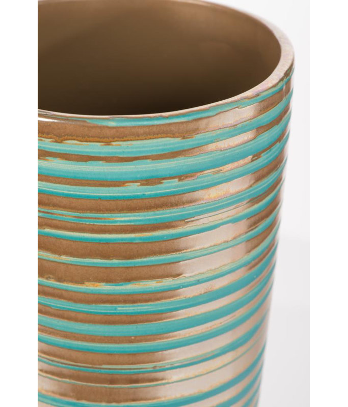 Handmade Ceramic Table Vase, 12.5" H x 5.5" W x 5.5" D