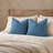 Ocean Blue Textured 2 Pillow Set