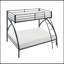 Lit superposé simple à structure métallique, mobilier de chambre à coucher, assemblage facile-63463243-63463242